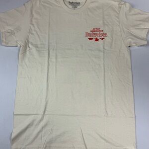 Budweiser Off-White Tee with Red Logo